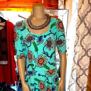 LULAROE Nicole sunflower dress